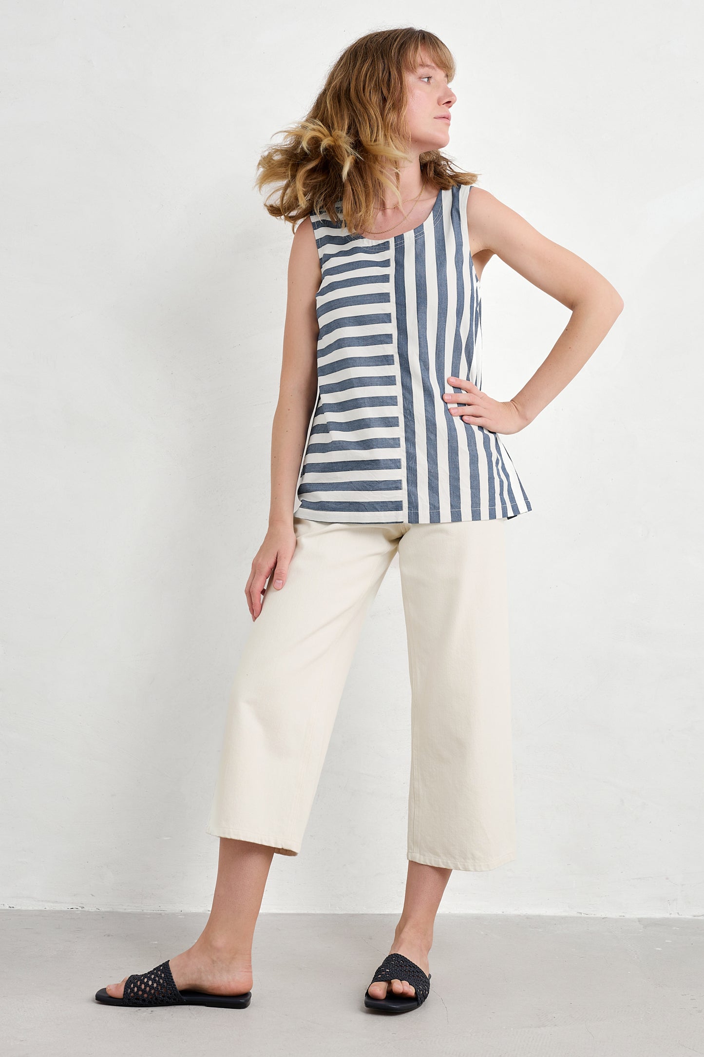 Sea Kissed Organic Cotton Striped Vest