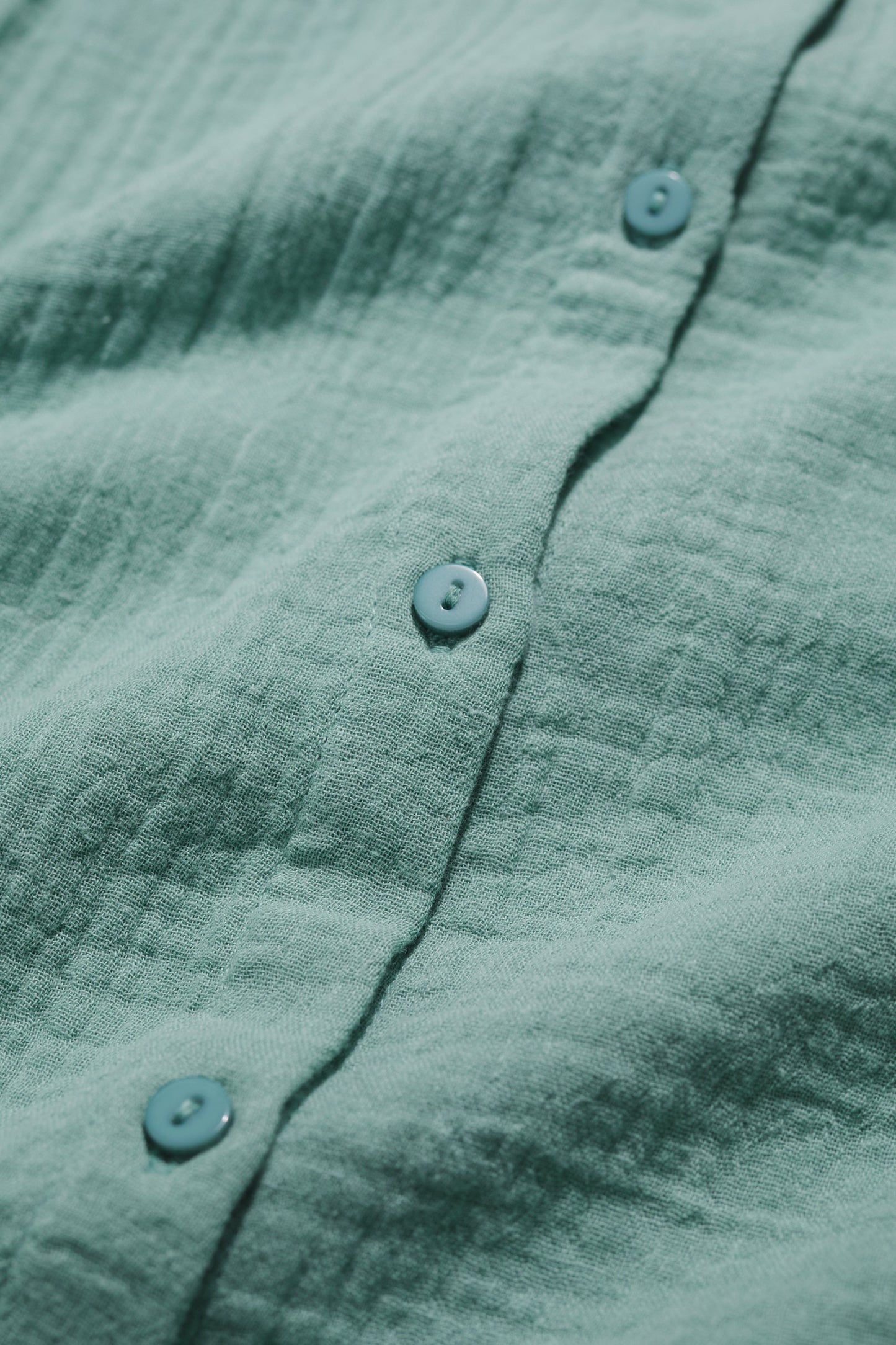 Shore Path Frilled Shirt in GOTS Organic Cotton